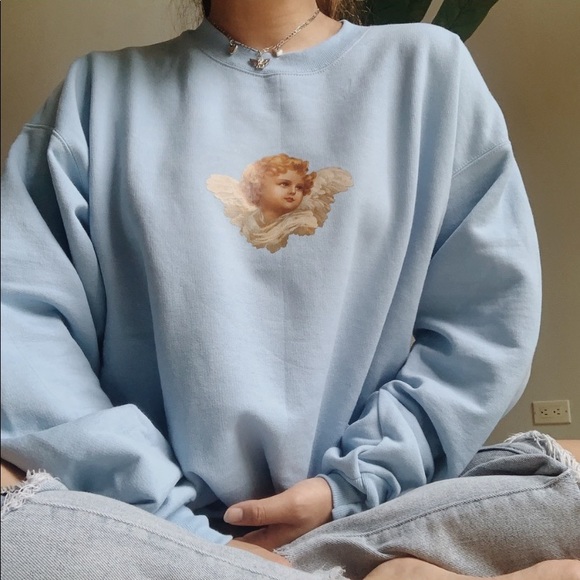 STYLEDBYLHEI Sweaters - n e w ✨ rare angel baby blue crewneck 👼🏻